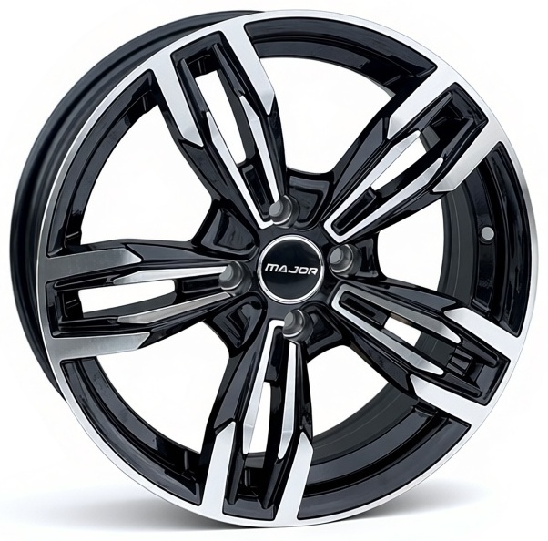 RNO 1052 6.5x15/4x100 D67.1 ET35 4 диска черный, серебристый