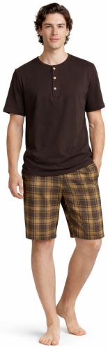 Пижама ZERE Homewear коричневый, коралловый