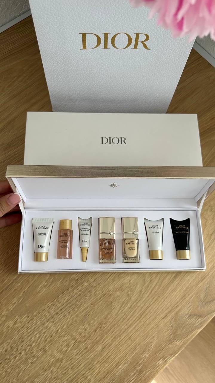 Dior косметичка стекло золотистый 5X22 см