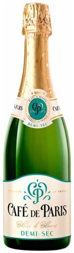Игристое вино Cafe de Paris Blanc de Blancs сухое 13% 0.75 л