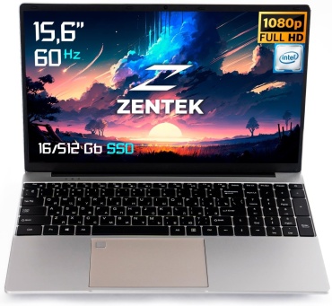Zentek S03 15.6" / 16 Гб / SSD 512 Гб / Win 10 Pro / ZC156PN9516512KZ