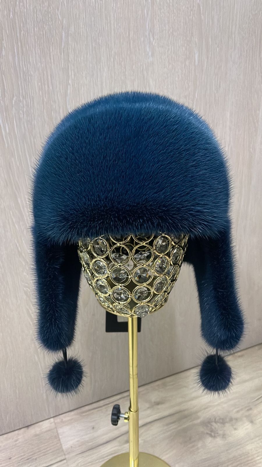 Ушанка SemiFur размер 56, 57, 58, 59, изумрудный
