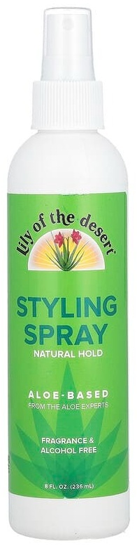 Lily of the Desert спрей для укладки волос, натуральная фиксация, без отдушки, 236 мл спрей средняя фиксация 236 мл