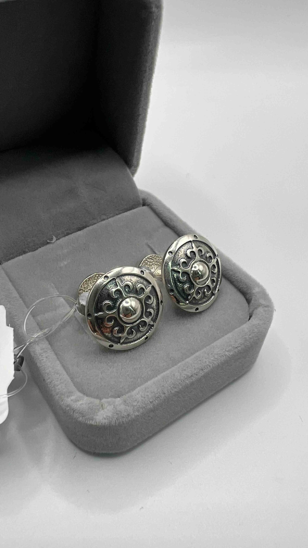 Запонки Silverlux Арт-М-99-1 вес 8.89 серебро, без вставок