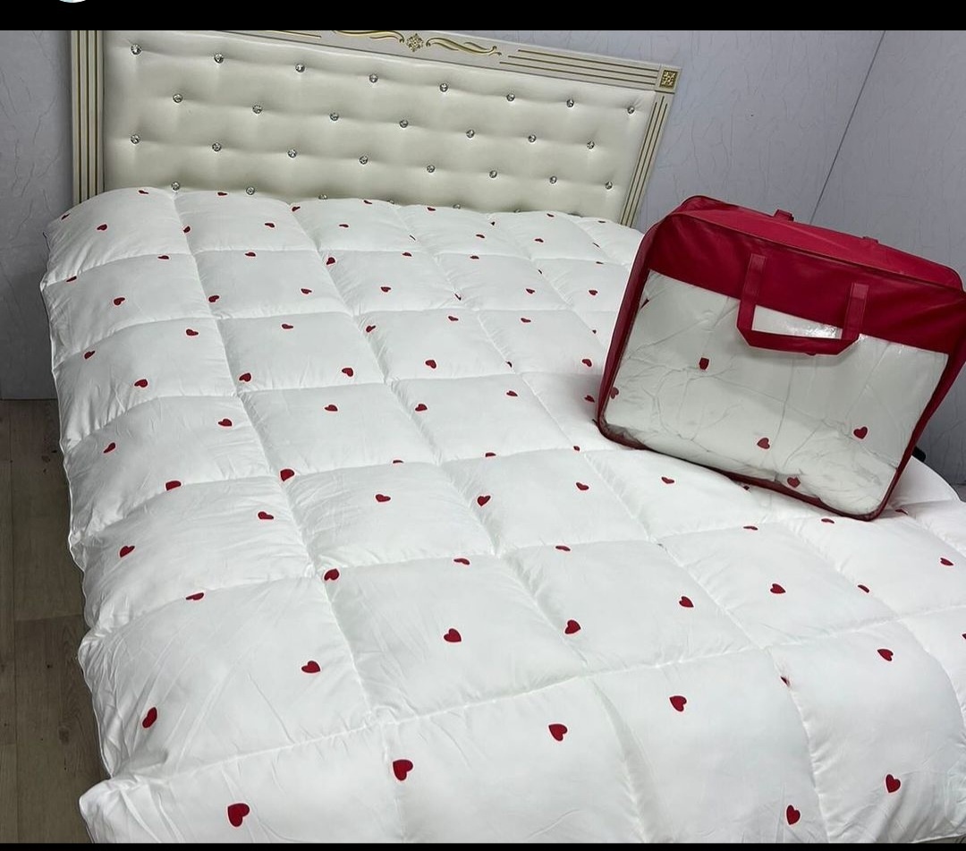 Одеяло сердечка 200x220 зимнее