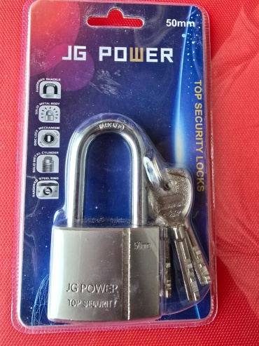 Замок навесной, английский JG Power JG POWER, 100х52 мм