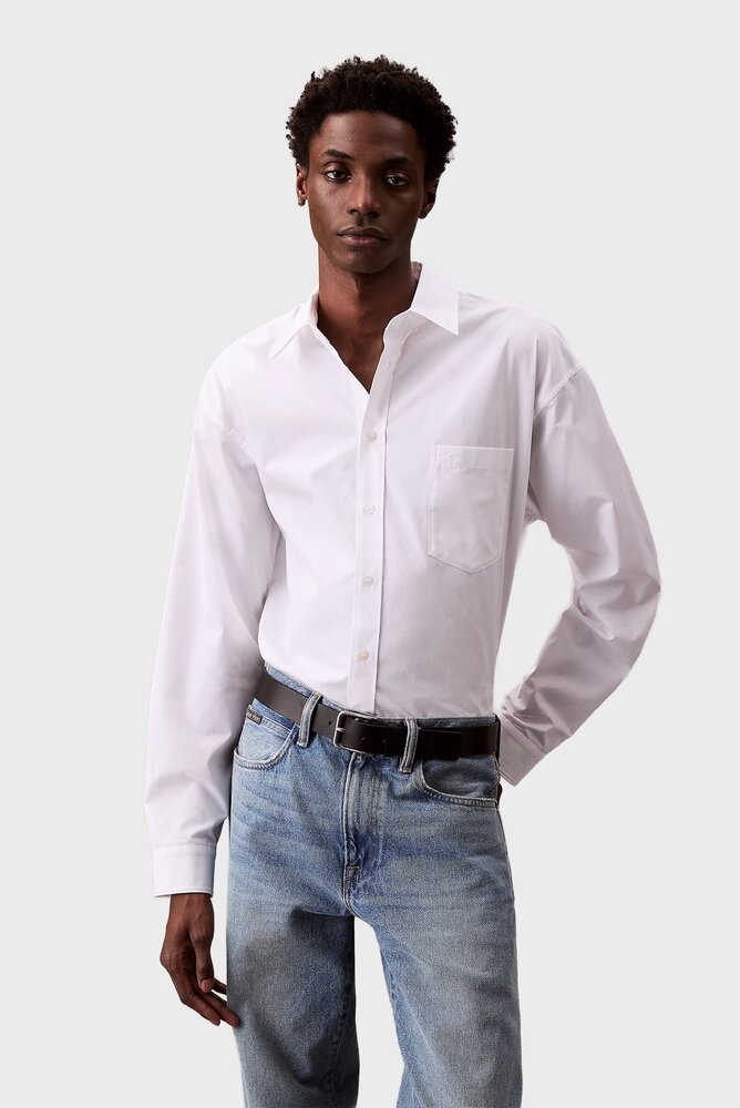 Рубашка прямая Calvin Klein белый