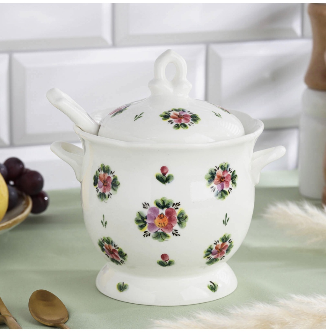 Сахарница 7989785 1 шт, фаянс