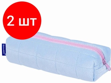 Пенал Brauberg 310667749, застежка молния, розовый