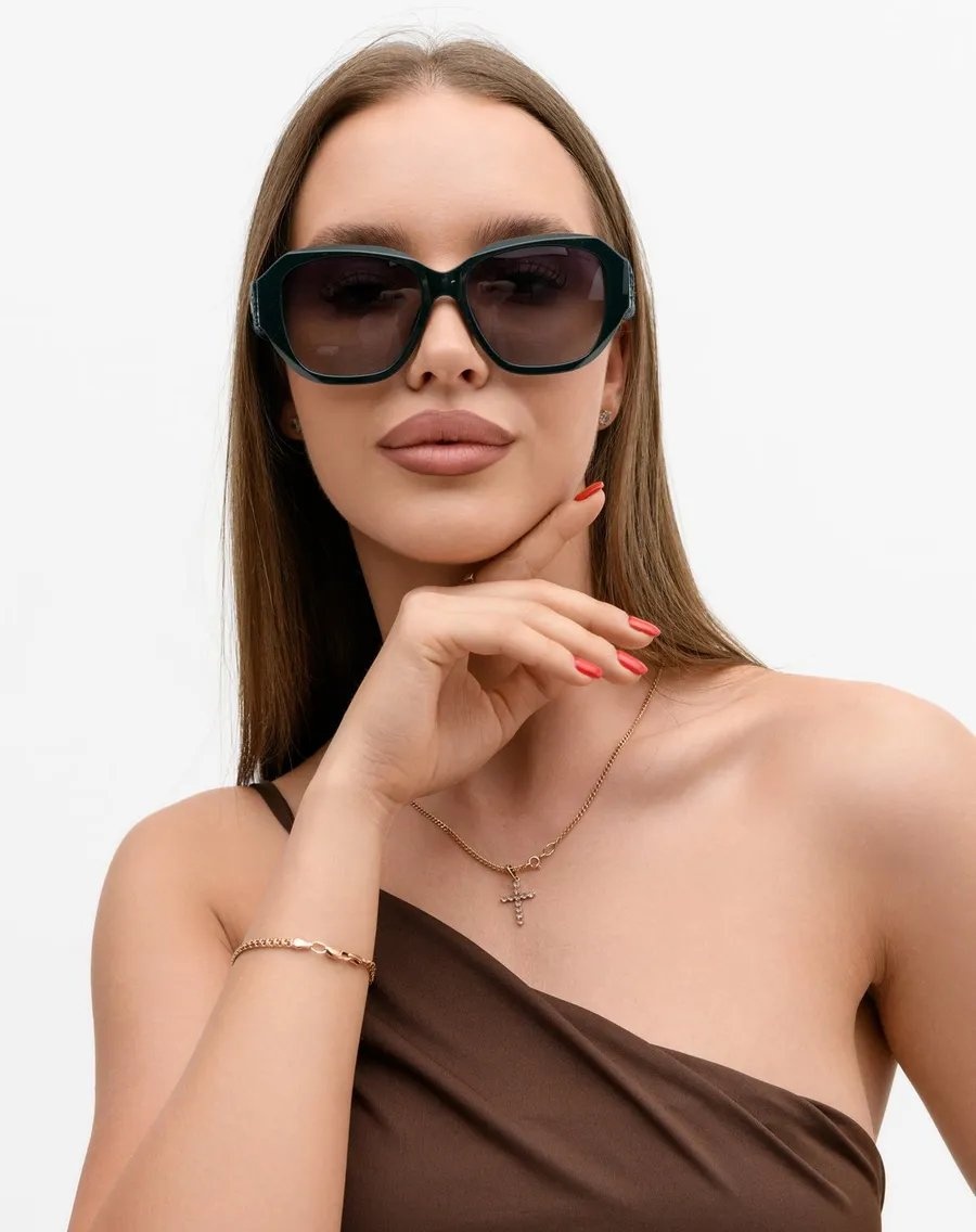 KATRIN JONES солнцезащитные очки нестандартные градиент