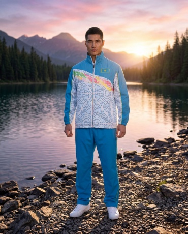 Спортивный костюм GOFORGOLD белый, голубой