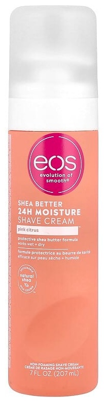 EOS Shea Better , увлажняющий крем для бритья на 24 часа, розовый цитрус, 207 мл крем для бритья 207 мл