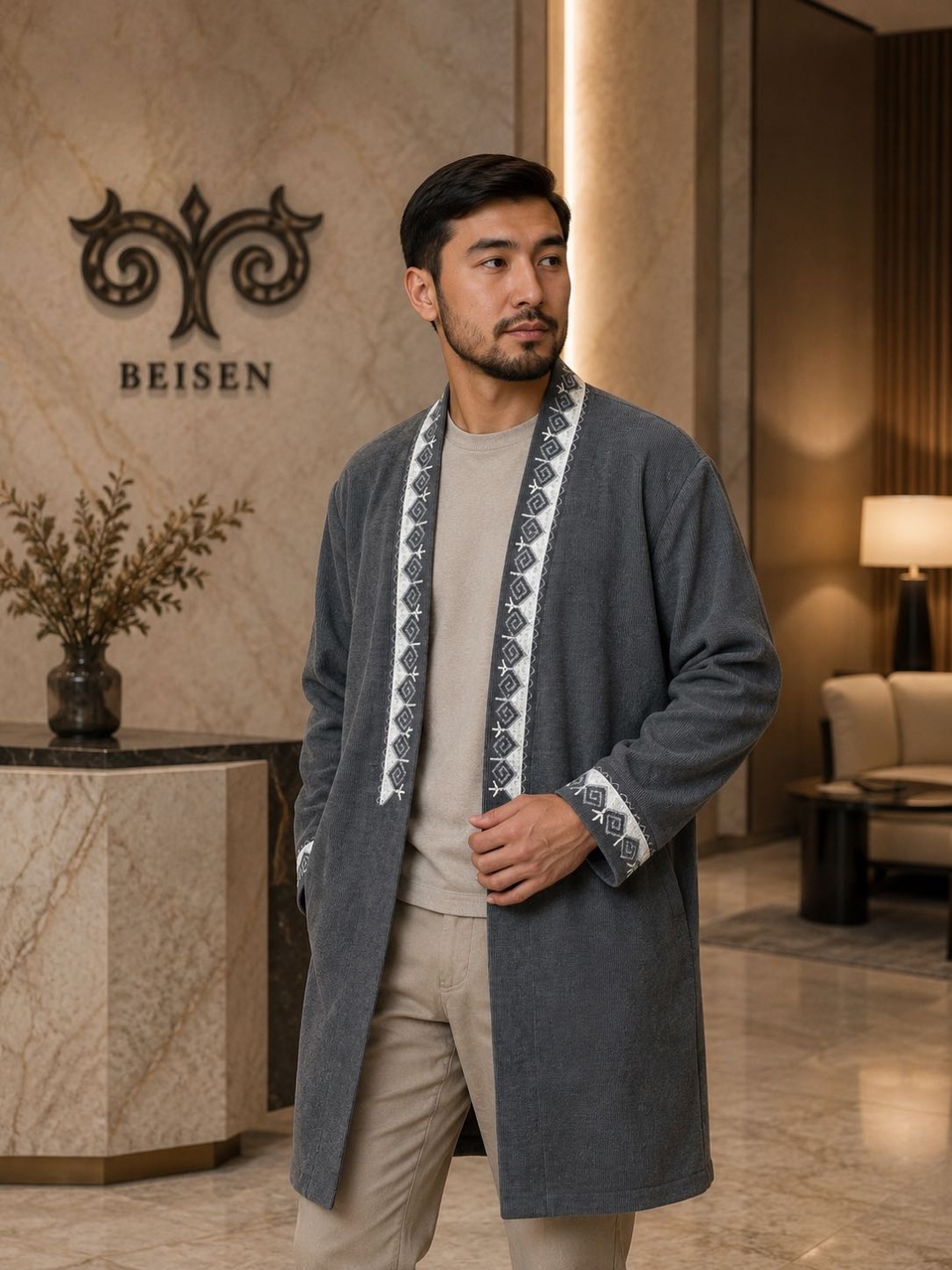 Национальный костюм BEISEN серый