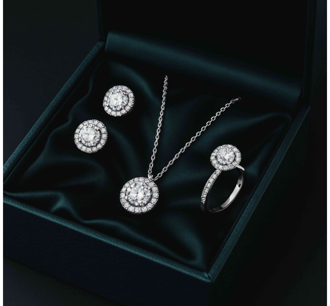 ACCESSORIZE Круглый комплект серебра вес 6.8 г серебро, фианит