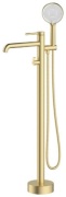 Смеситель для ванны Gappo G3006-3, латунь, цвет золотой, сатин