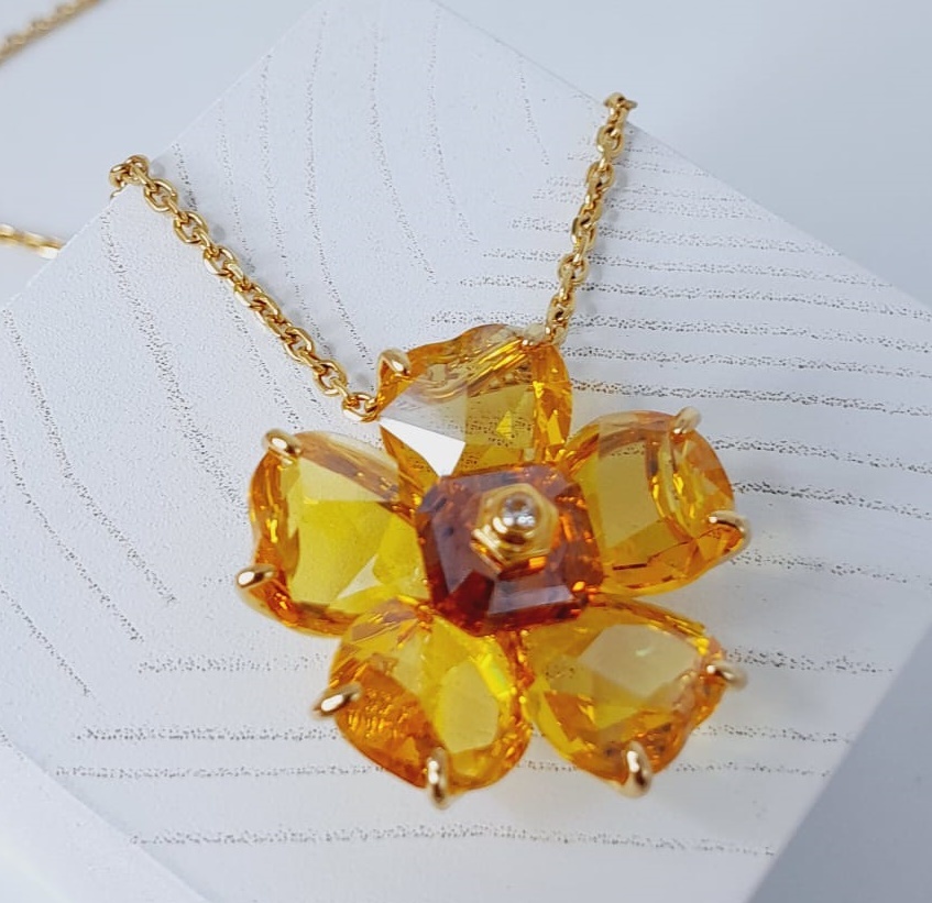 Arezzo длина 50 см ювелирный сплав, кристаллы Swarovski