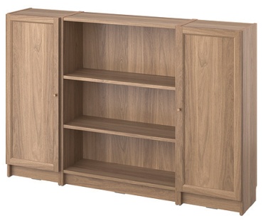 Стеллаж напольный IKEA BILLY / OXBERG, 160x30x106 см, коричневый