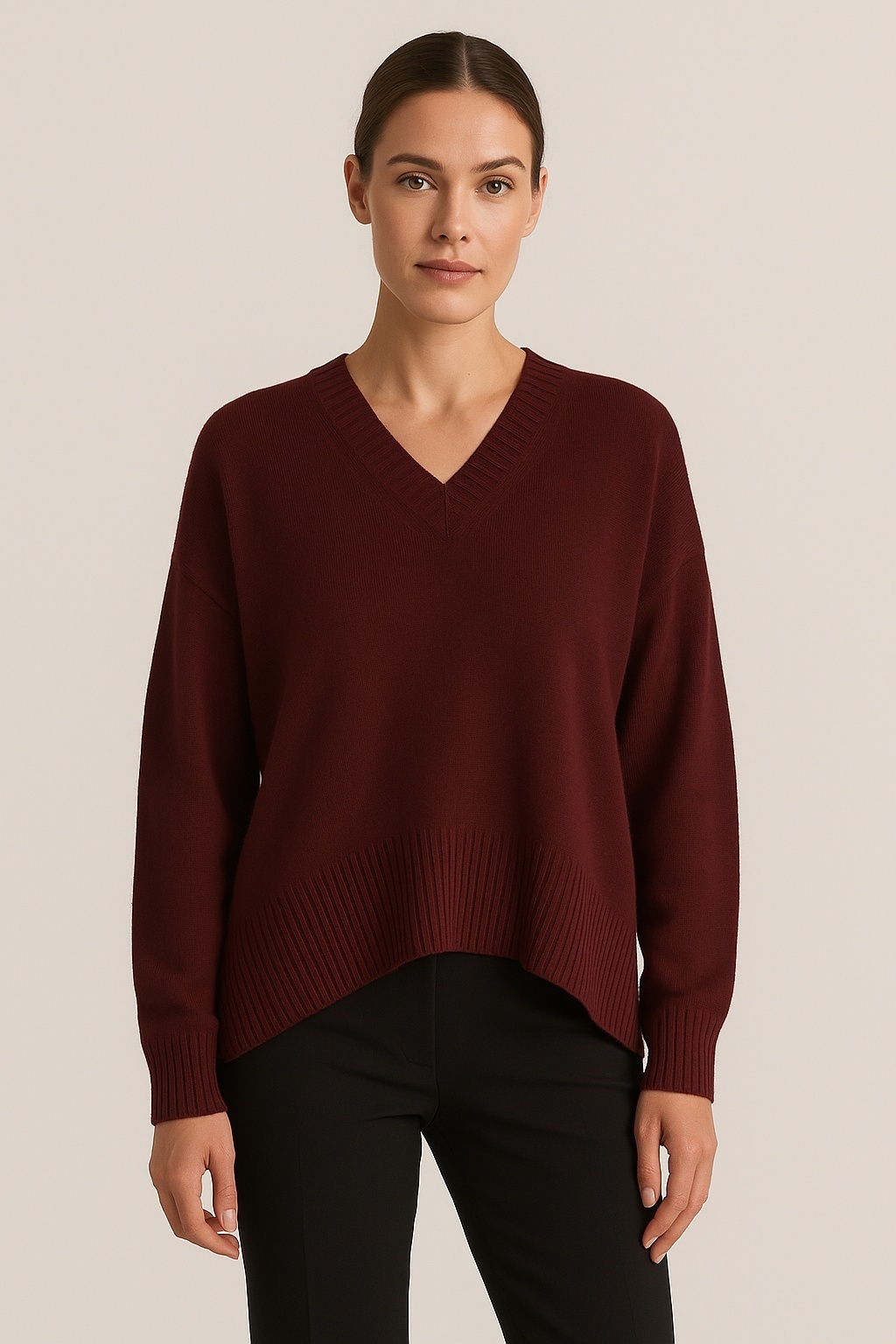 Свитер Allude бордовый
