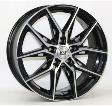 RST R247 7x17/5x114.3 D67.1 ET45 4 диска черный, серебристый