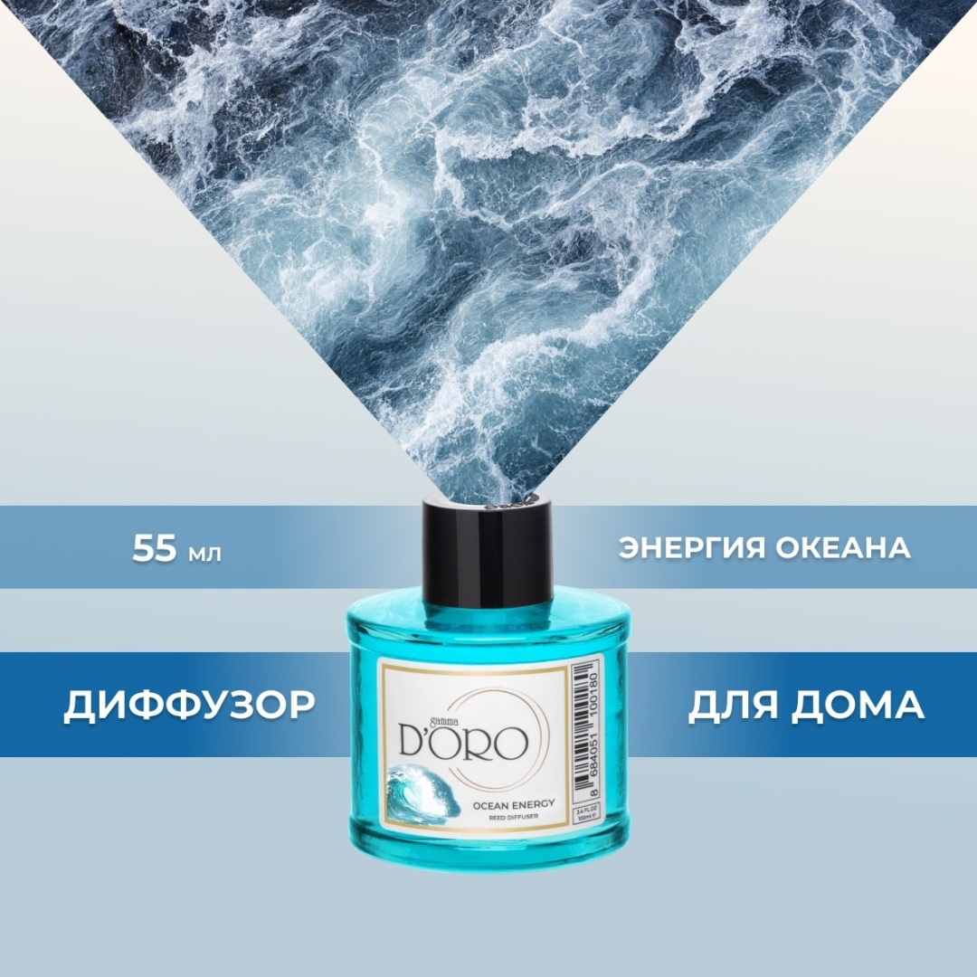 Диффузор с палочками Gamma D'ORO свежесть 55 мл