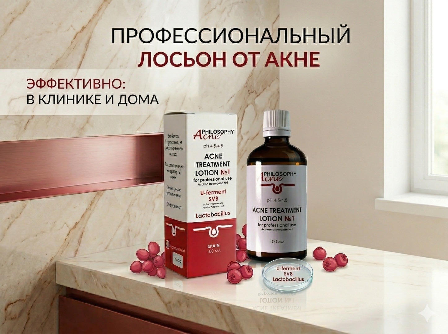 PHILOSOPHY лосьон Acne treatment lotion №1 100 мл