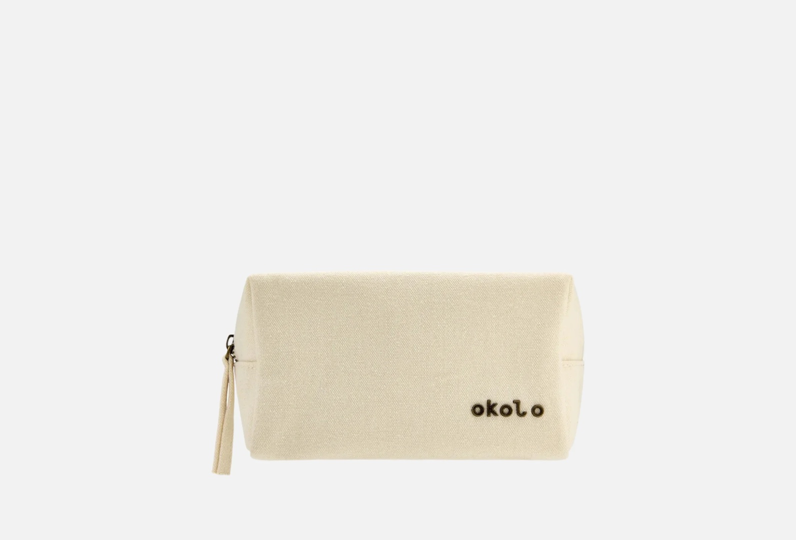OKOLO косметичка хлопок бежевый 10X9 см