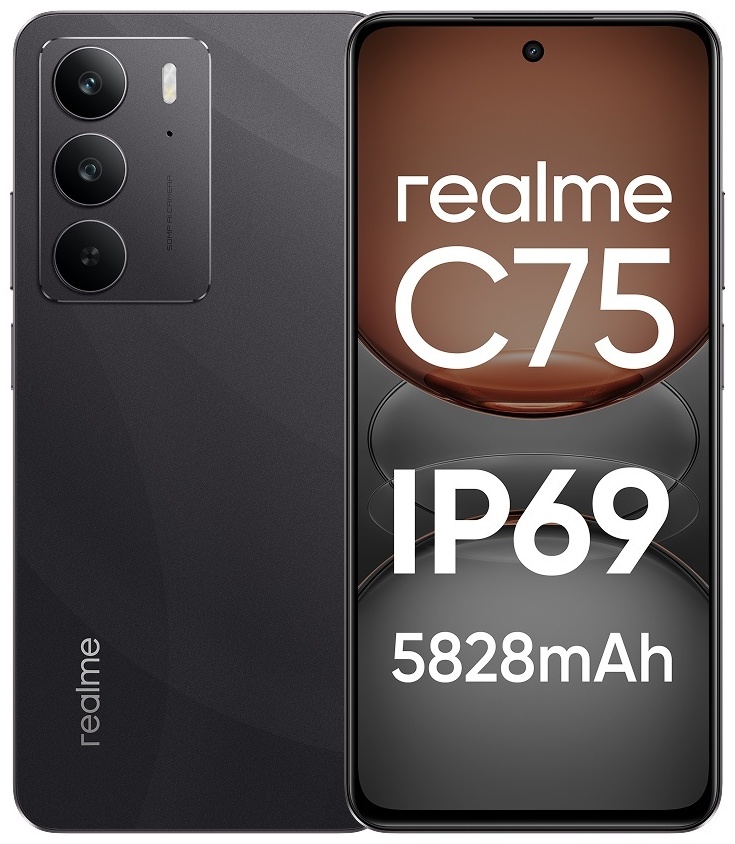 Смартфон Realme C75 NFC 8 ГБ/128 ГБ черный