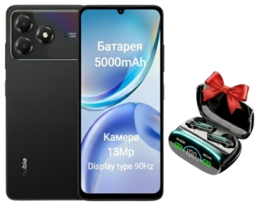 ZTE Blade A36 4 ГБ/64 ГБ черный + подарок