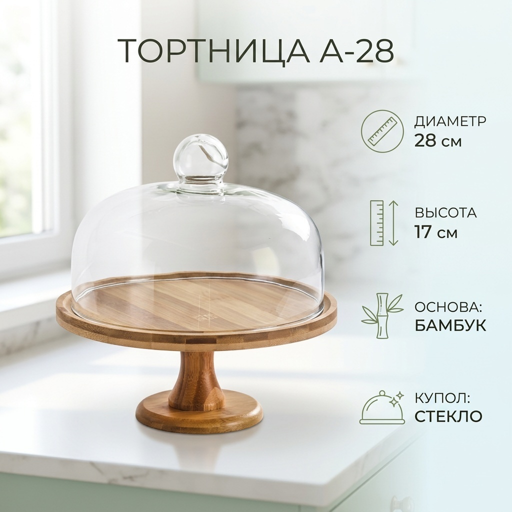 Тортница А-28 А-28 круглая 1 шт