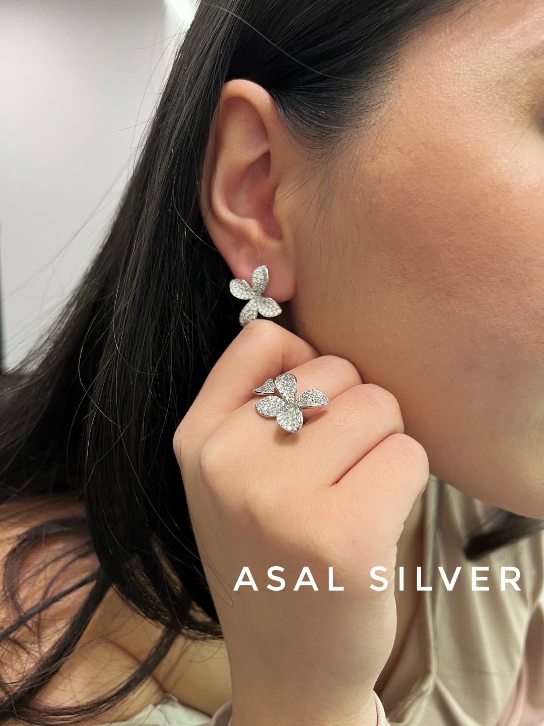 ASAL SILVER 508799 вес 15 г серебро, фианит