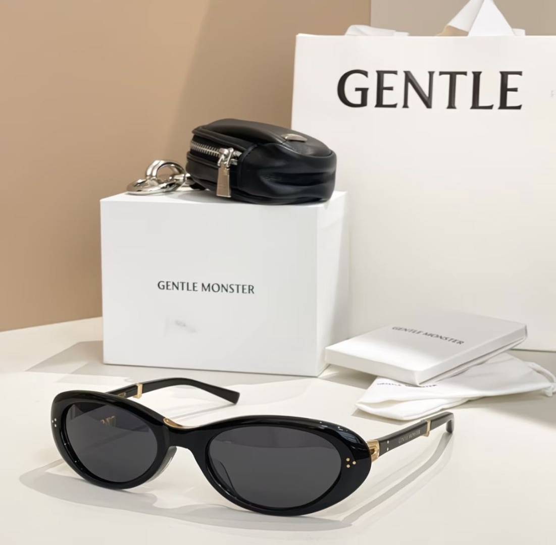 Gentle monster солнцезащитные очки овальные однотонные