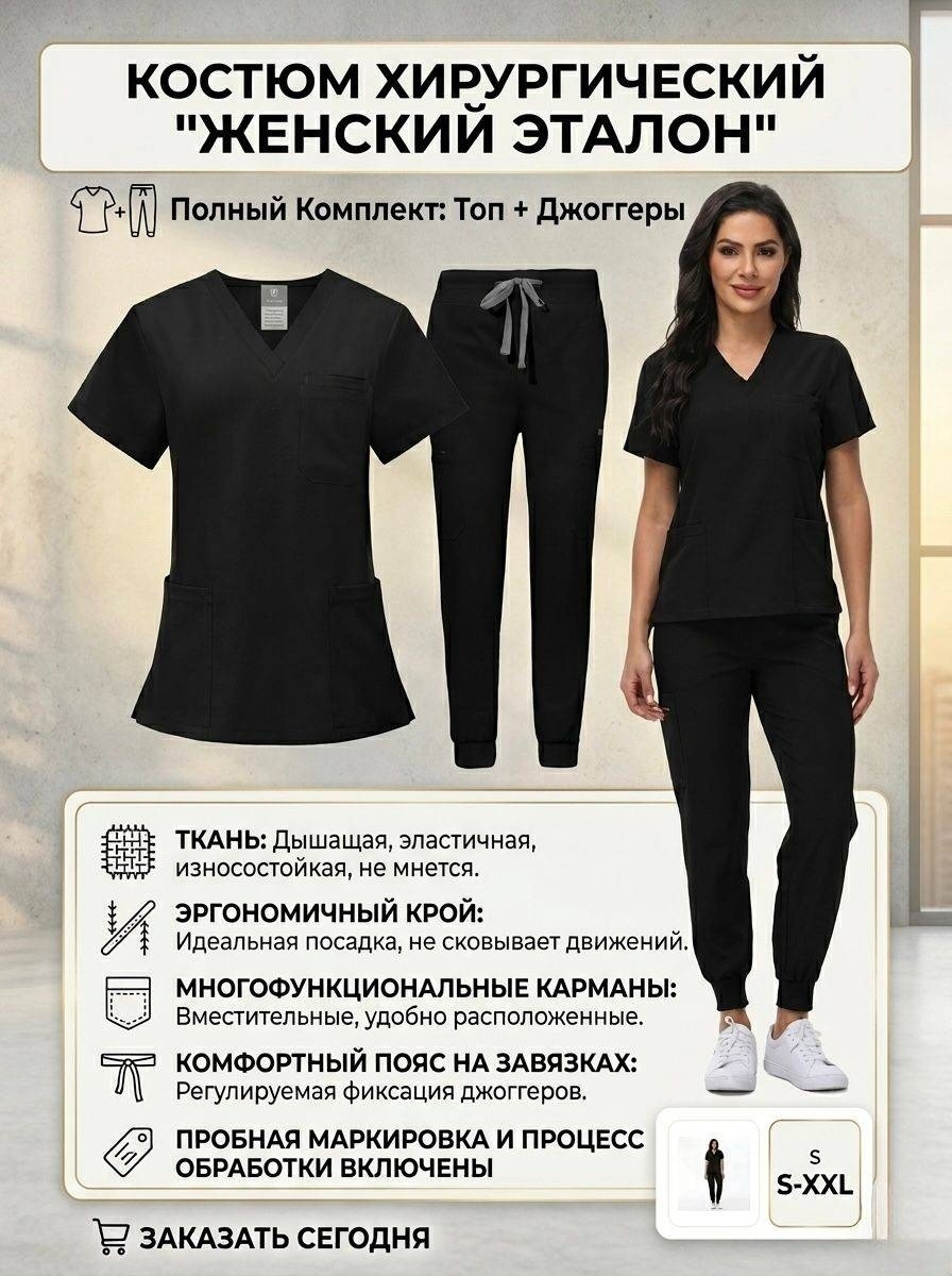 Спецодежда для женщин черный