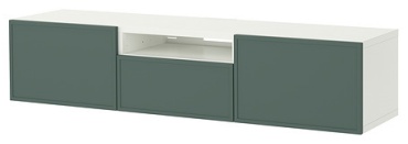 ТВ-тумба напольная и навесная IKEA BESTÅ, 180x39x42 см, белый