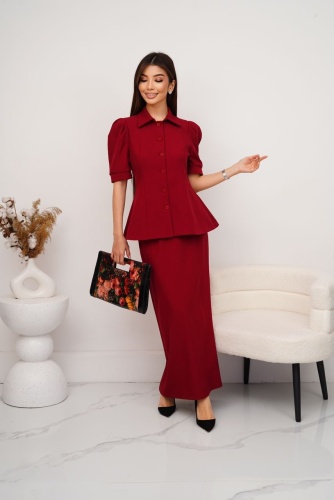 Костюм повседневный FASHION CLASSICS бордовый