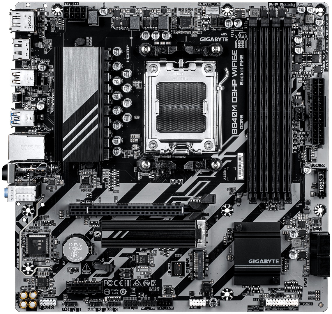 Материнская плата GIGABYTE B840M D3HP WIFI6E