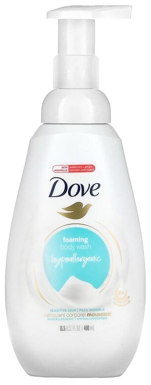 Dove пенка для мытья тела, для чувствительной кожи, 400 мл пенка 400 мл