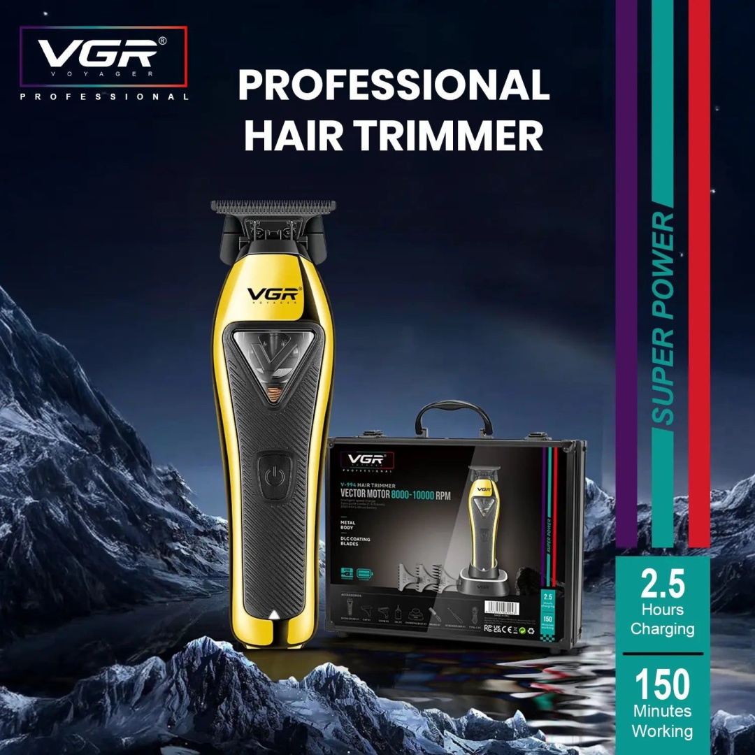 Машинка для стрижки VGR-V994 золотой