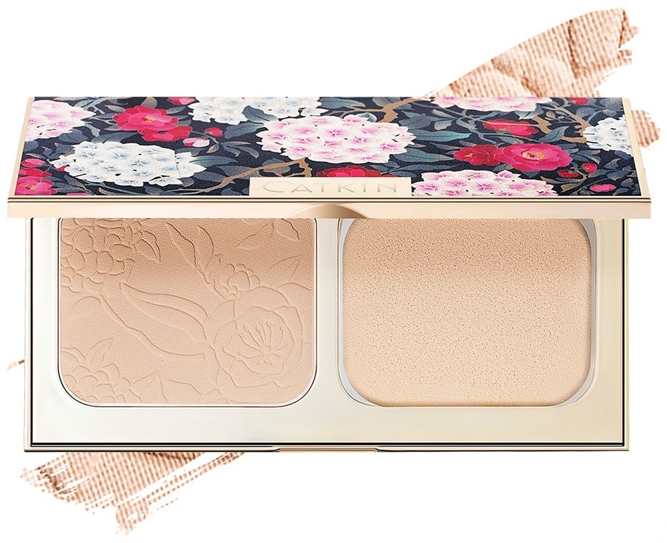 Пудра CATKIN Flower-Like Pressed Powder кремовая C02 Pink полупрозрачный