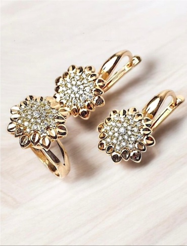 GOLD ZAMIRA Bant0387 вес 9.52 г золото, фианит