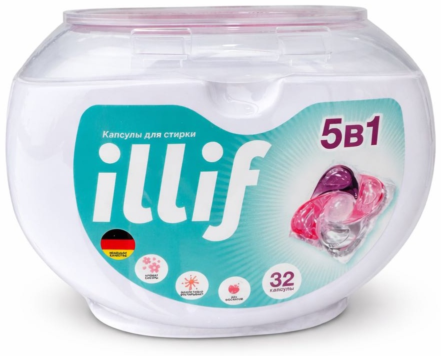 Капсулы Illif Illif Капсулы для стирки 0.384 32 шт