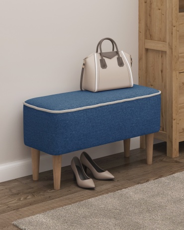 Банкетка MONOFIX ОДОС, 70x30x42 см, синий
