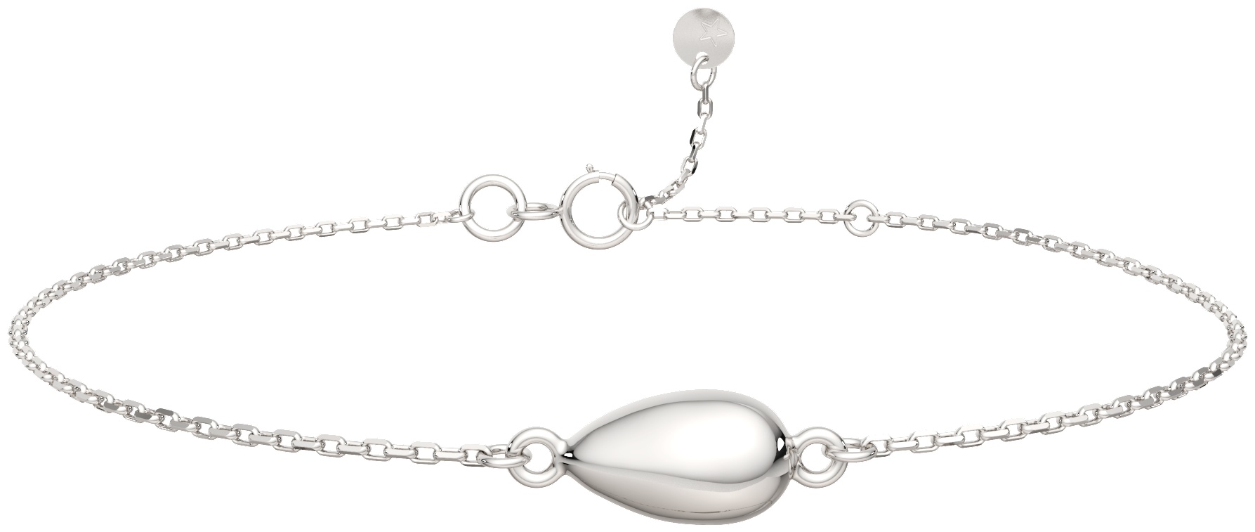 Lucente Silver ZO-0650599_18 длина 18 см, вес 1.3 г серебро, плетение фантазийное