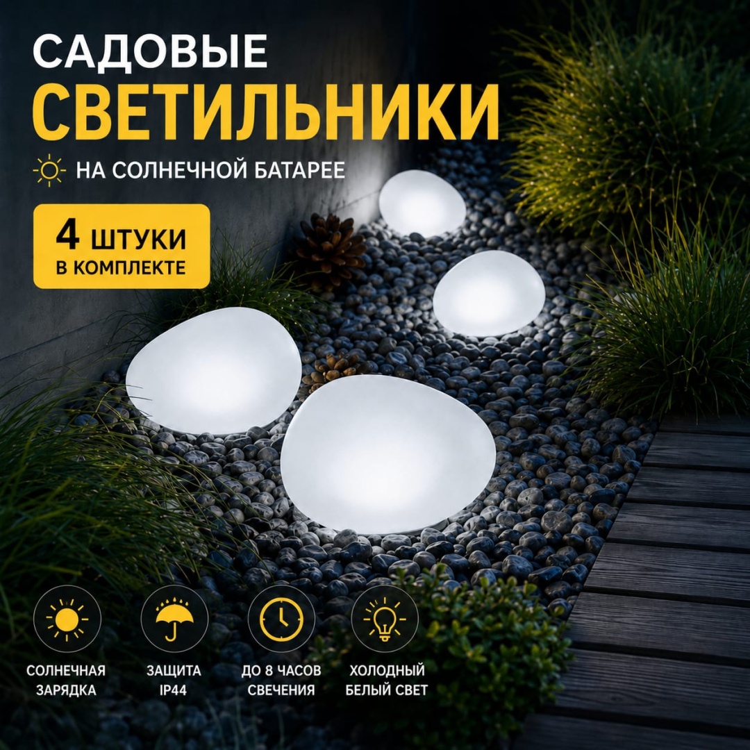 Уличный светильник в грунт / на штыре LED 0.2 Вт 7.7 см