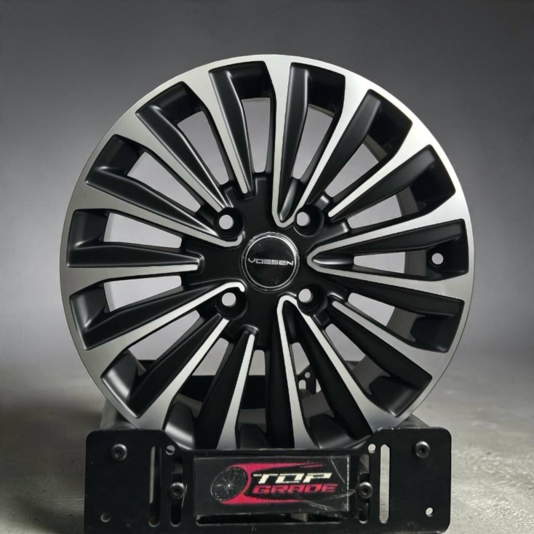 Top Grade REW011 6.5x15/4x114.3 D73.1 ET35 4 диска черный матовый, серебристый