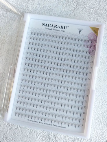 NAGARAKU пучковые C 0.07 мм черный mix 9-14 мм
