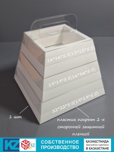 Коробка Fortress box 1 шт, 22х22х5.5 см