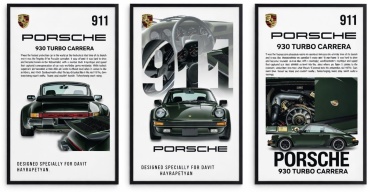 ProArt.kz постер Porsche 30x40 см