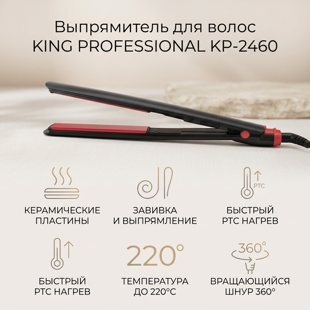 King Professional KP-2460 утюжок