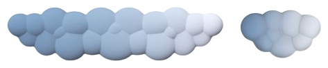 Подставка под запястье Cloud kit light blue принт