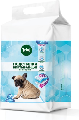 Triol подстилка одноразовая 60х90 см 12 шт